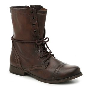 STEVE MADDEN SIZE 7.5 Brown Combat Boots